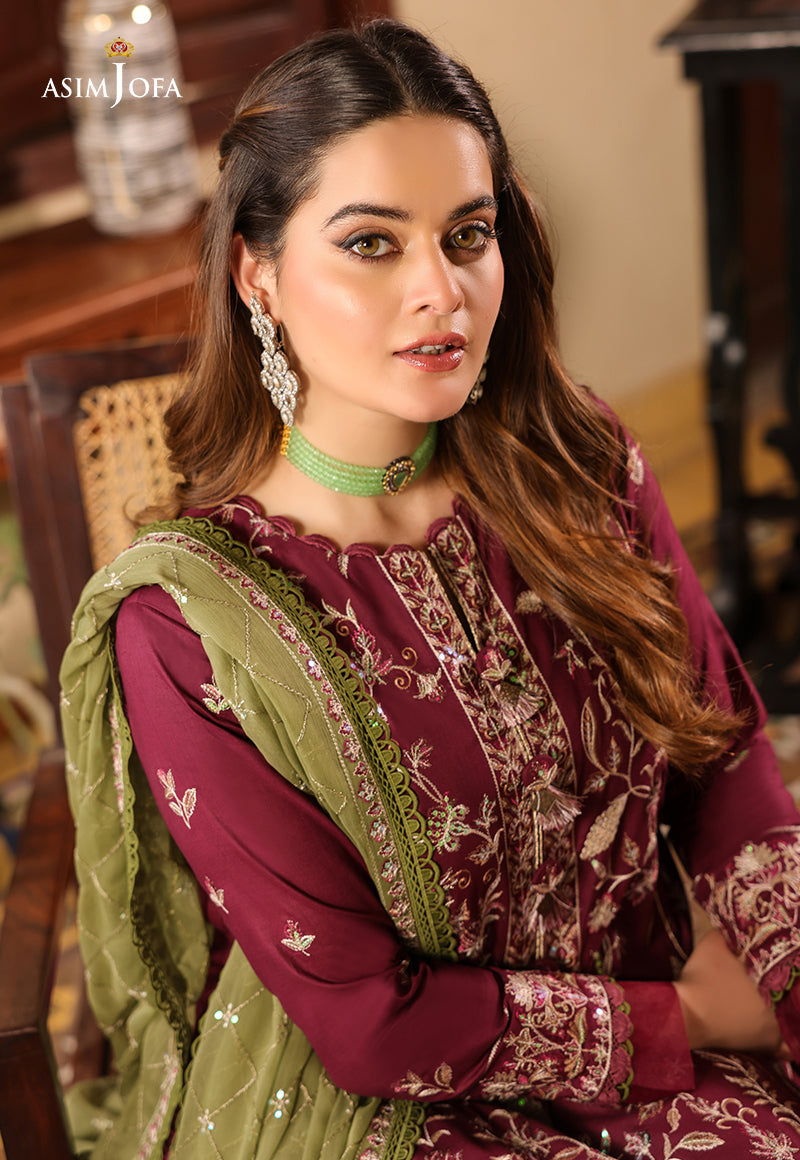 AJZB-11 EMBROIDERED CAMBRIC 3 PCS