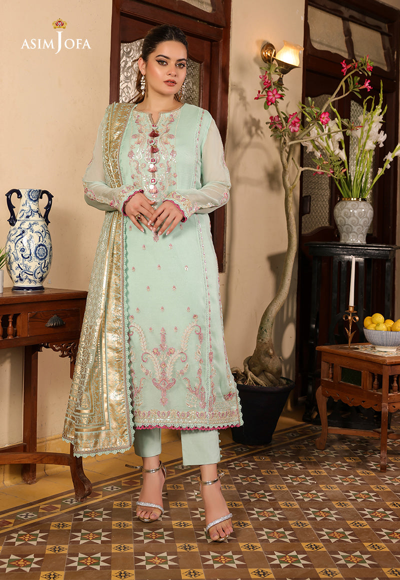 AJZB-21 EMBROIDERED CHIFFON 3 PCS
