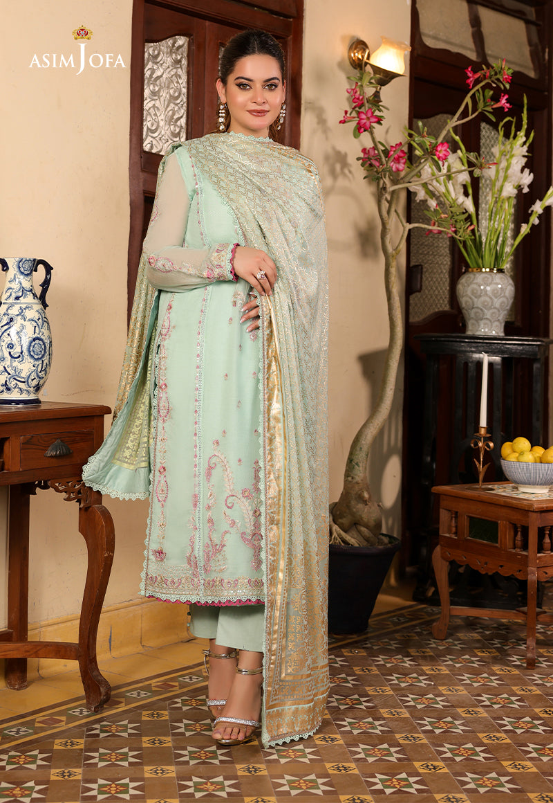 AJZB-21 EMBROIDERED CHIFFON 3 PCS