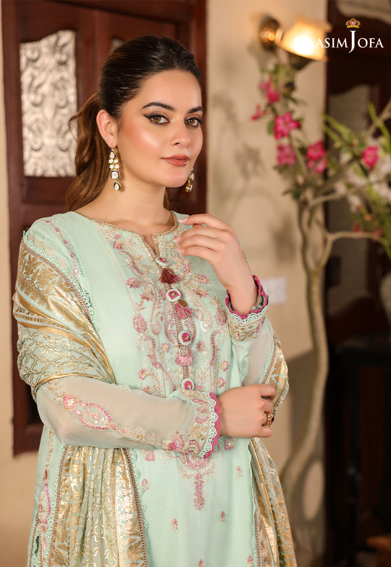 AJZB-21 EMBROIDERED CHIFFON 3 PCS