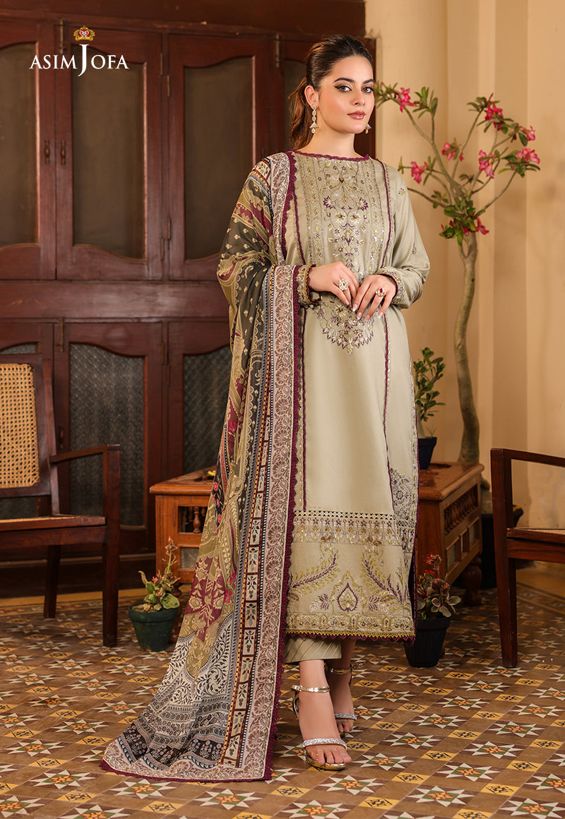 AJZB-25 EMBROIDERED CAMBRIC 3 PCS