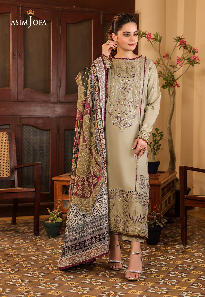 AJZB-25 EMBROIDERED CAMBRIC 3 PCS