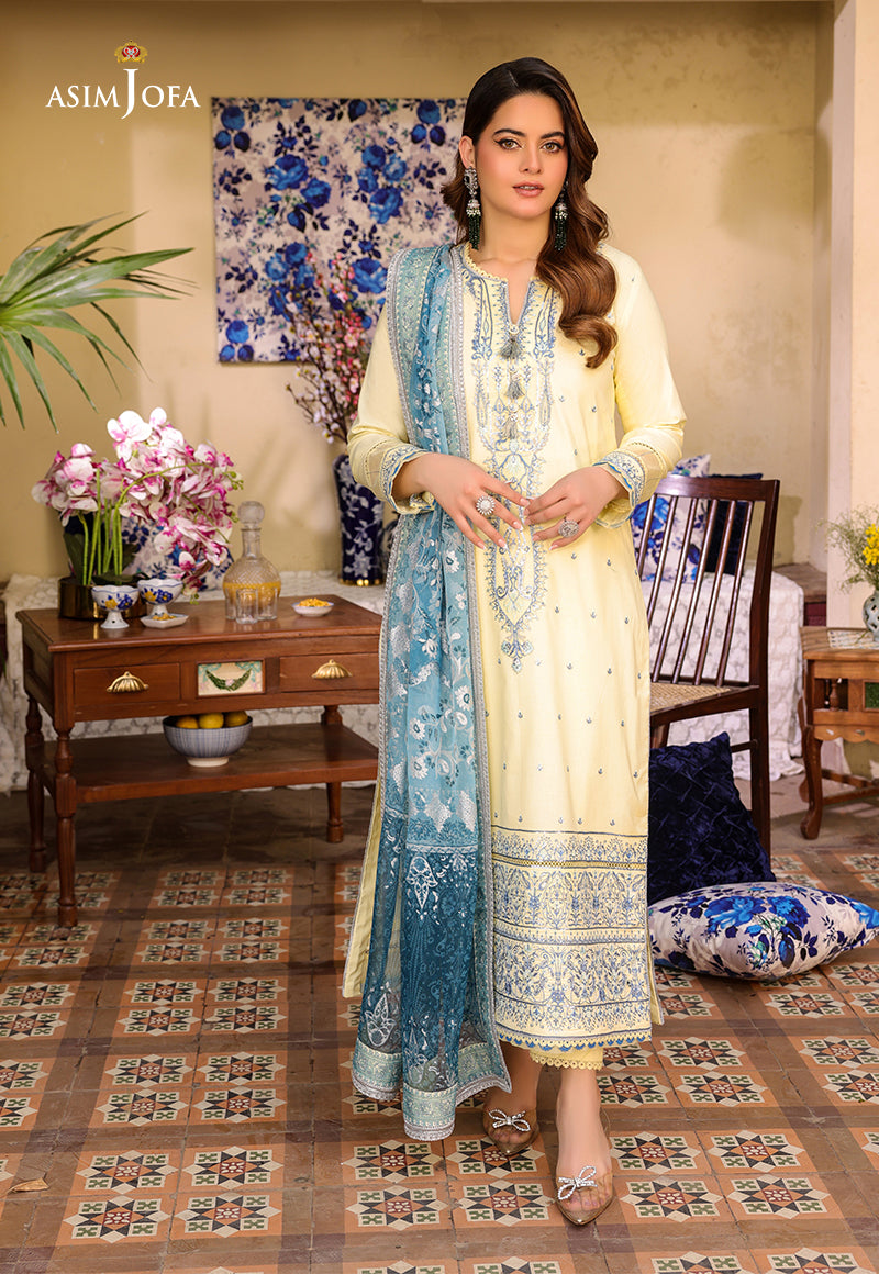 AJZB-17 EMBROIDERED CAMBRIC 3 PCS