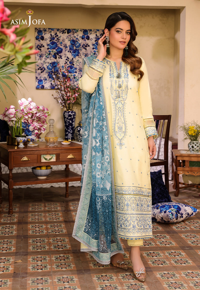 AJZB-17 EMBROIDERED CAMBRIC 3 PCS