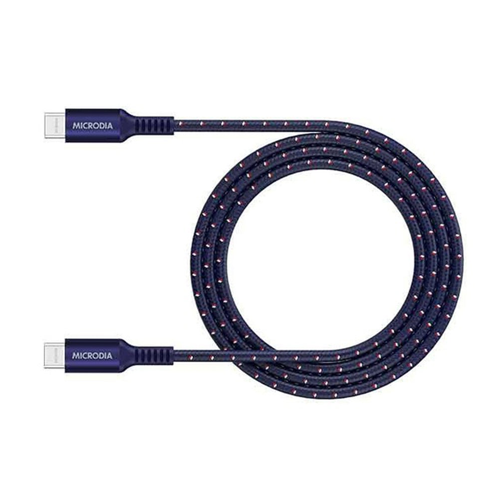 Microdia ExeCable Tweed PD240W USB-C Cable 1m (Navy)
