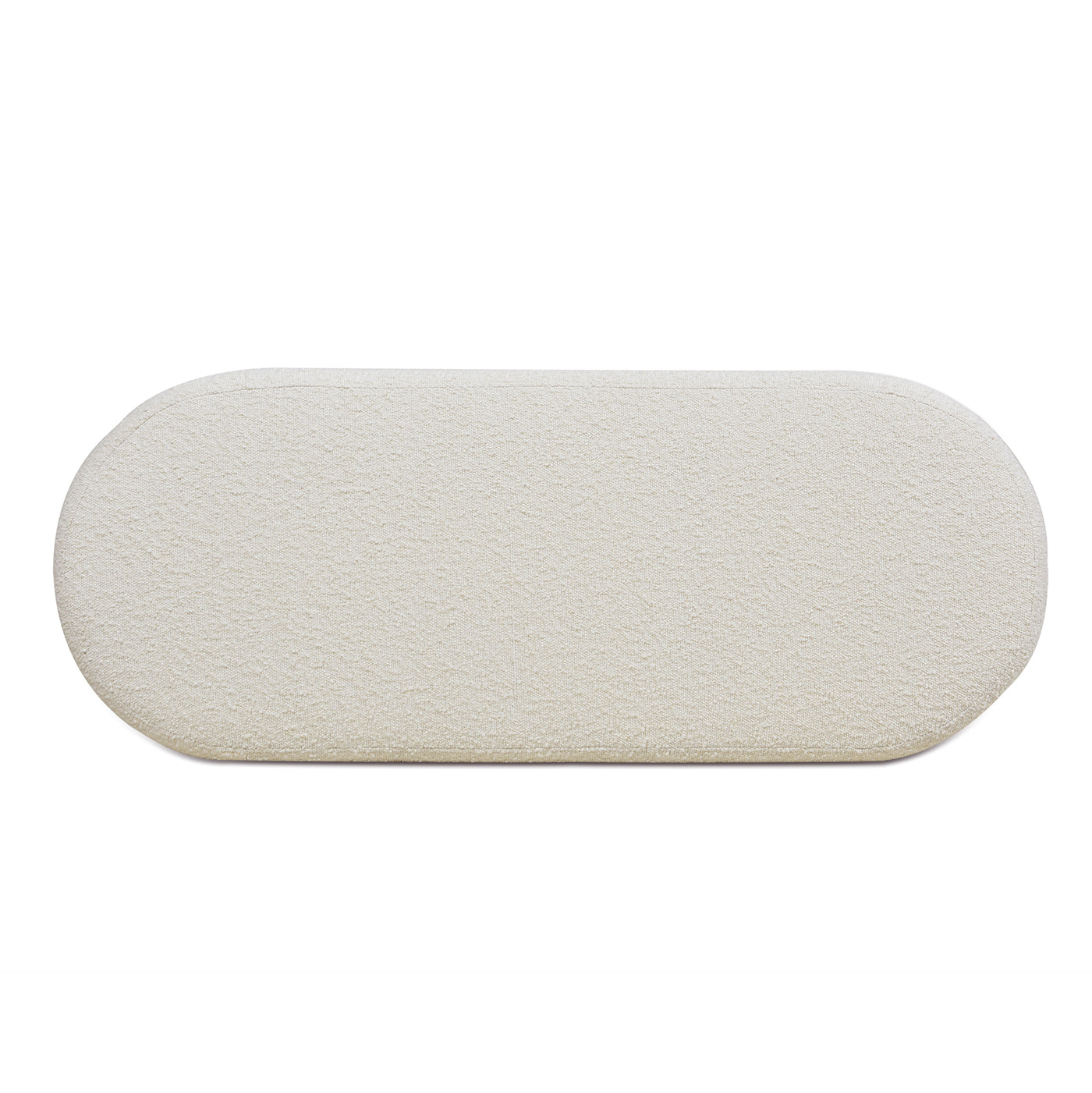 Capstone Oval Lid-Up Upholstered Storage Bench with Horizontal Tufting