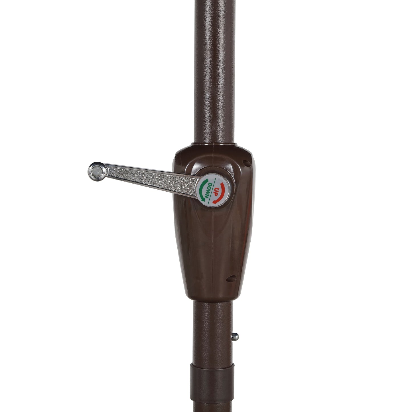 Spencer Classic Coastal 2-Tone Solar LED Market Patio Umbrella with 12 LED Strip Lights
