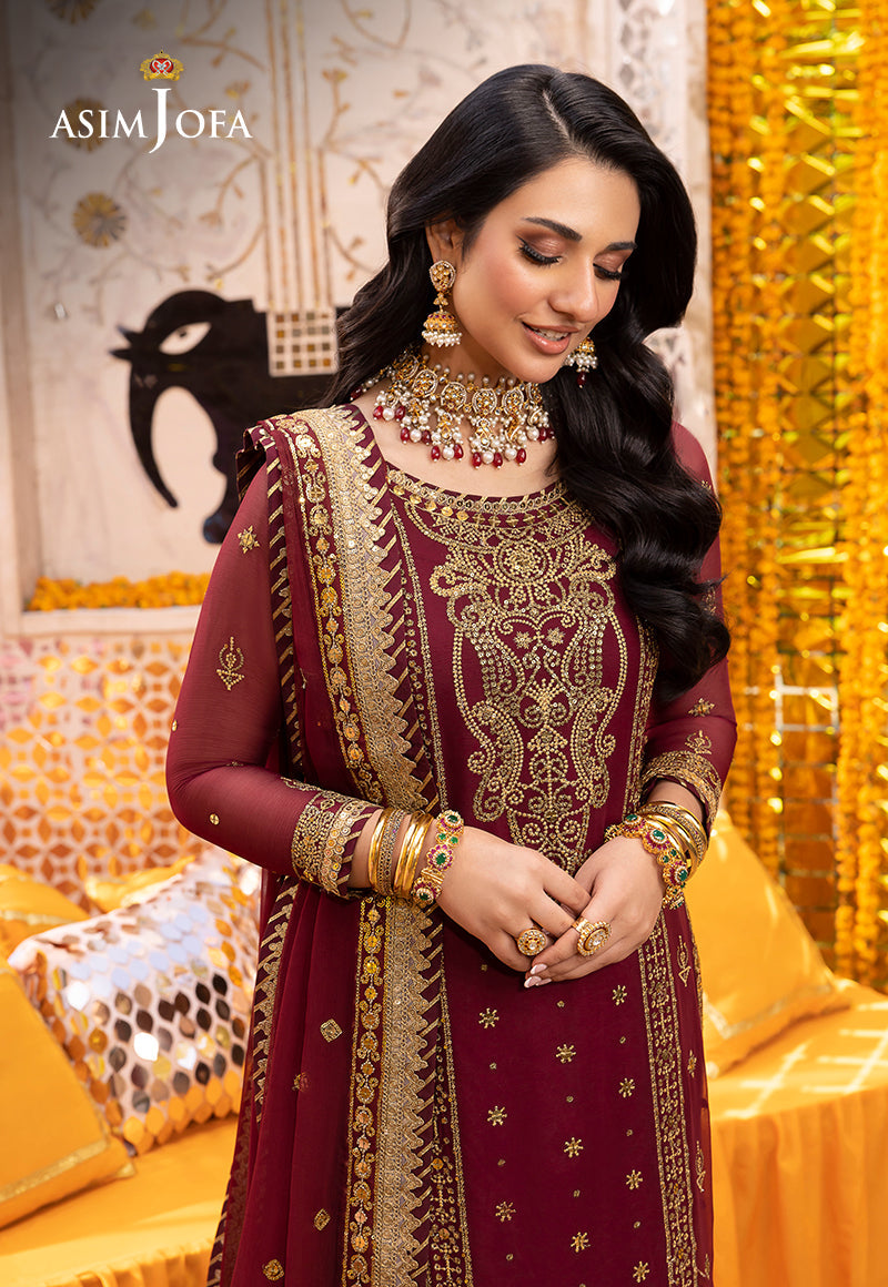 AJDAP-20 EMBROIDERED CHIFFON 3 PCS