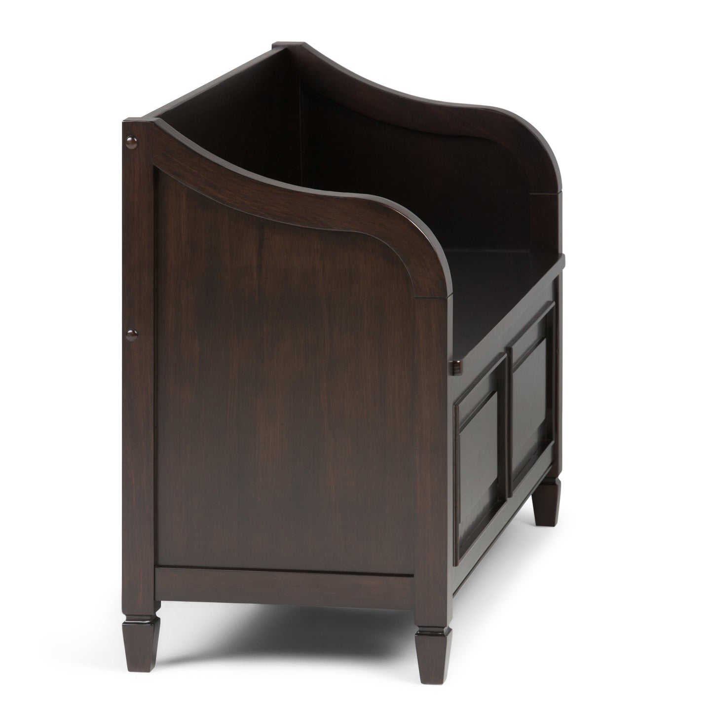 Lucidity Storage Bench with Lift-up Lids and Raised Panels