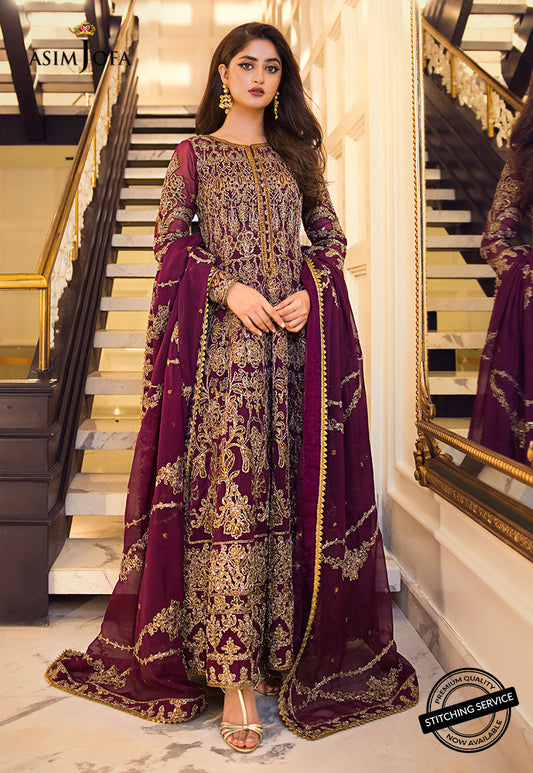 AJSE-07 EMBROIDERED CHIFFON 3 PCS