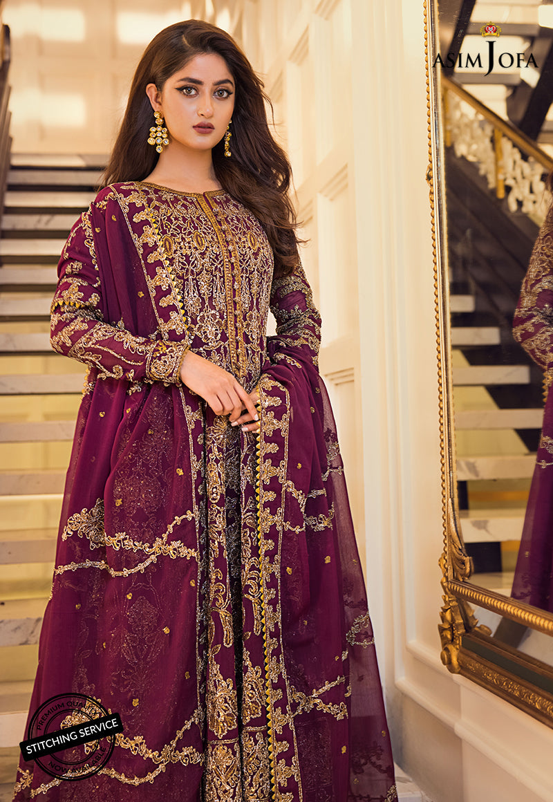 AJSE-07 EMBROIDERED CHIFFON 3 PCS