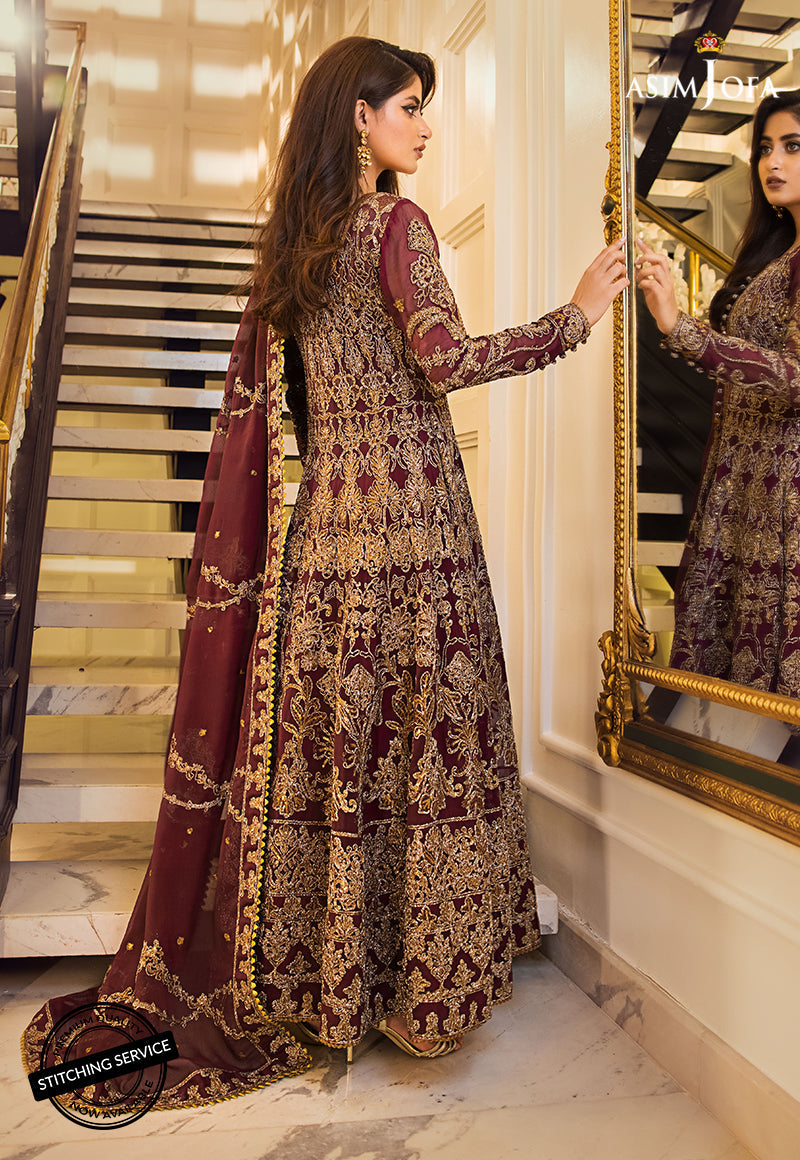 AJSE-07 EMBROIDERED CHIFFON 3 PCS