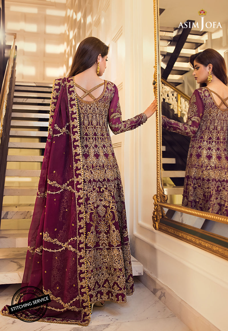 AJSE-07 EMBROIDERED CHIFFON 3 PCS
