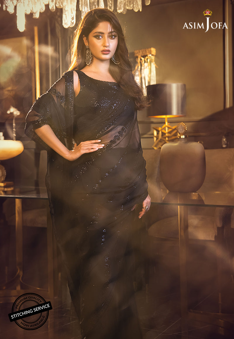 AJSE-08 EMBROIDERED CHIFFON 1 PC