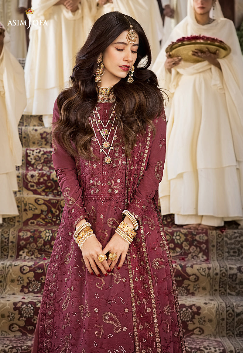AJMQ-03 EMBROIDERED CHANDERI COTTON 3 PCS