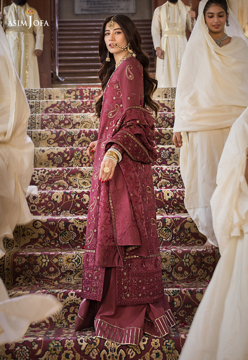 AJMQ-03 EMBROIDERED CHANDERI COTTON 3 PCS