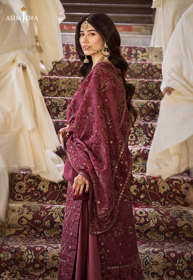 AJMQ-03 EMBROIDERED CHANDERI COTTON 3 PCS