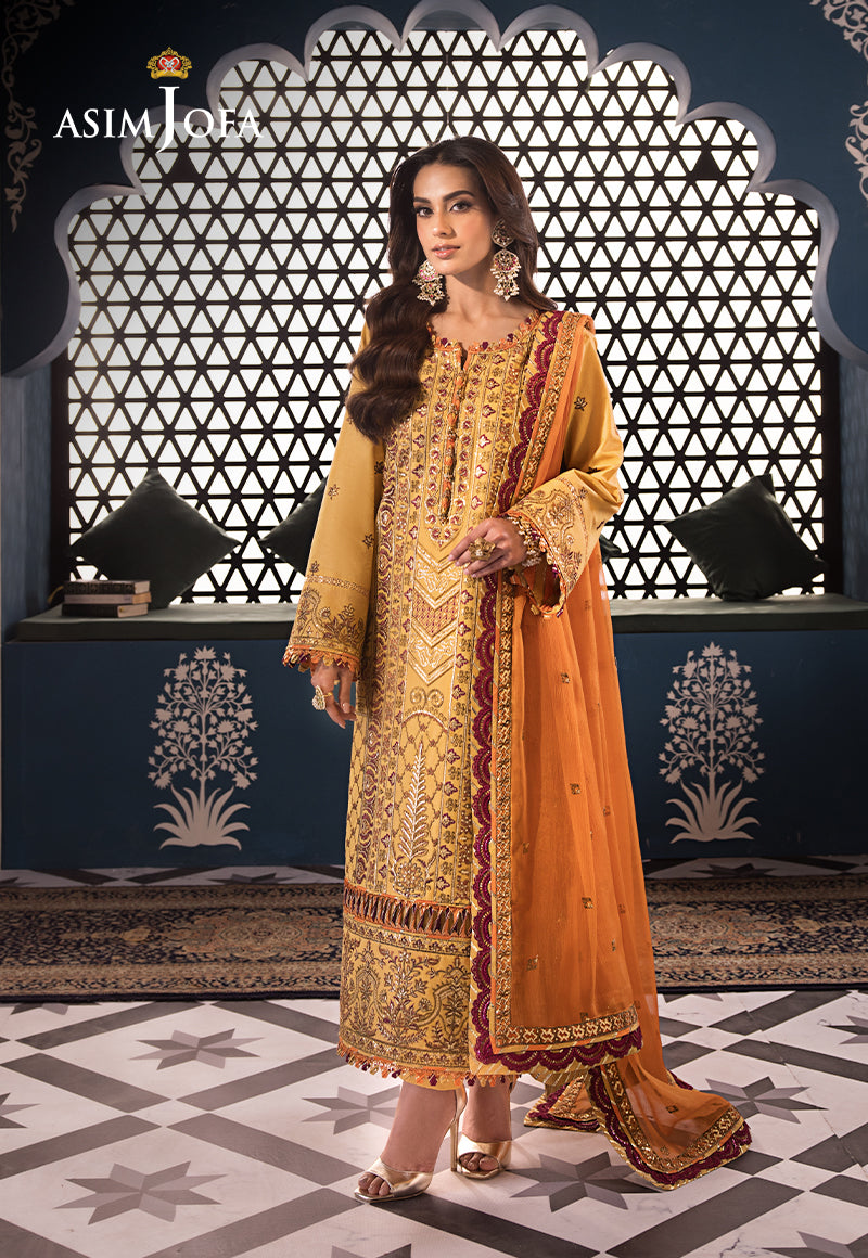 AJFIP-19 EMBROIDERED LAWN 3 PCS