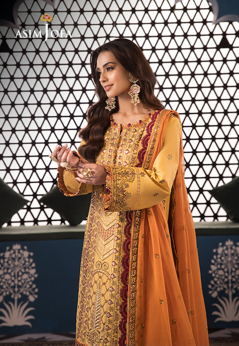AJFIP-19 EMBROIDERED LAWN 3 PCS