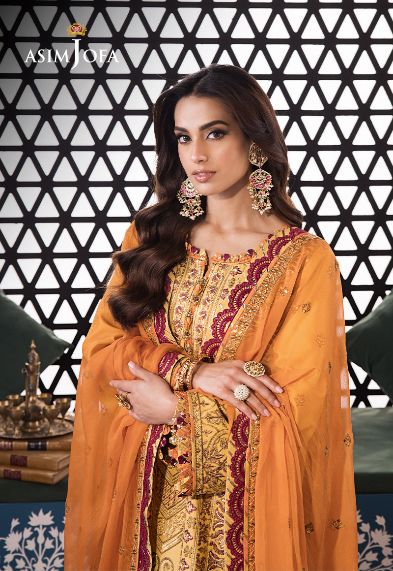 AJFIP-19 EMBROIDERED LAWN 3 PCS