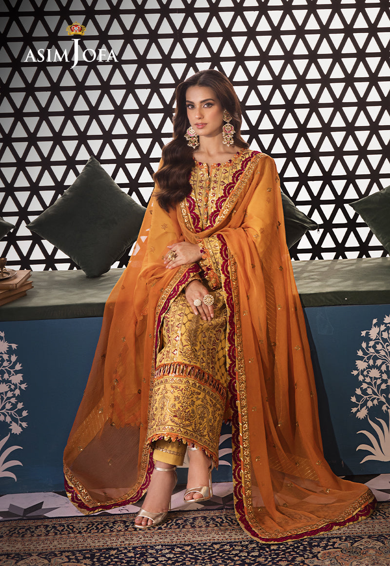 AJFIP-19 EMBROIDERED LAWN 3 PCS
