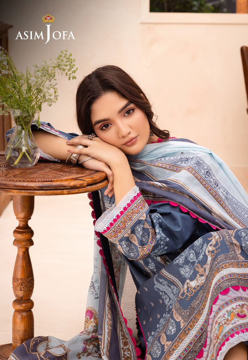 AJUB-14 PRINTED LAWN 3 PCS