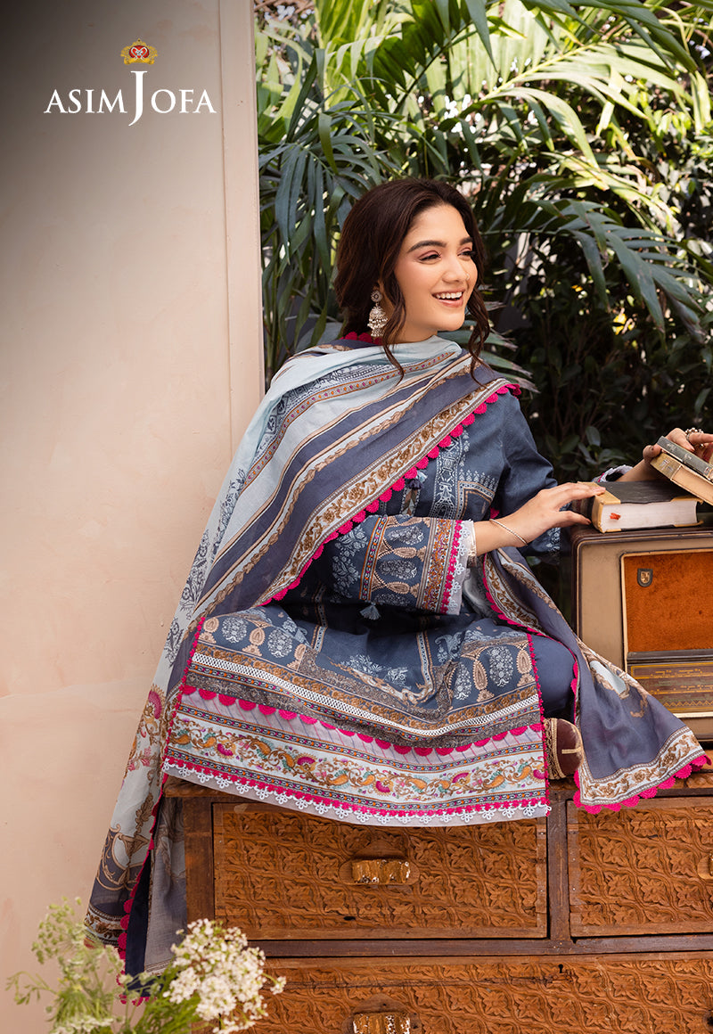 AJUB-14 PRINTED LAWN 3 PCS