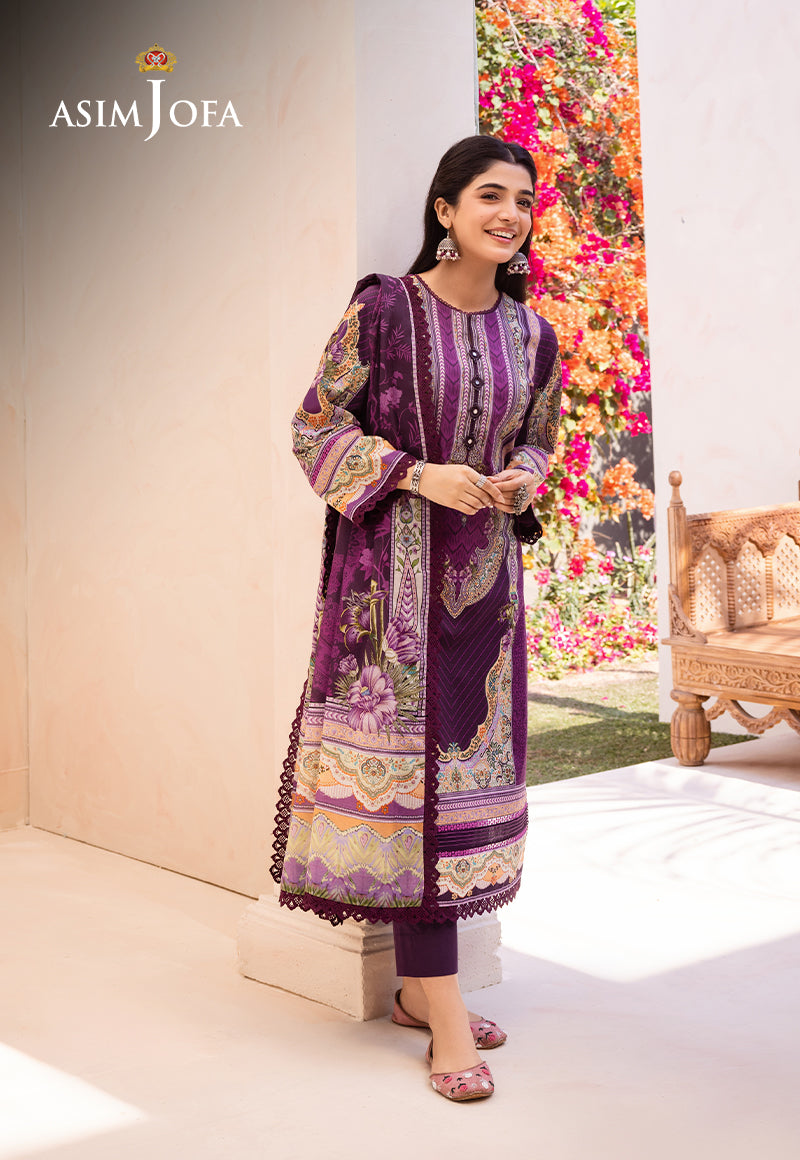 AJUB-10 PRINTED LAWN 3 PCS