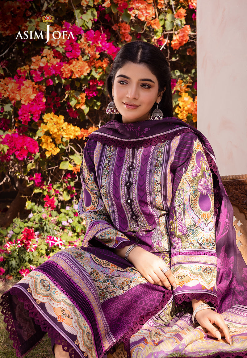 AJUB-10 PRINTED LAWN 3 PCS