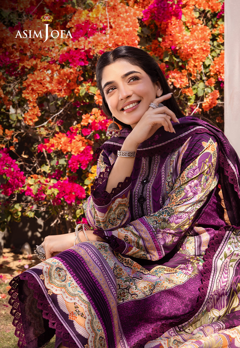 AJUB-10 PRINTED LAWN 3 PCS