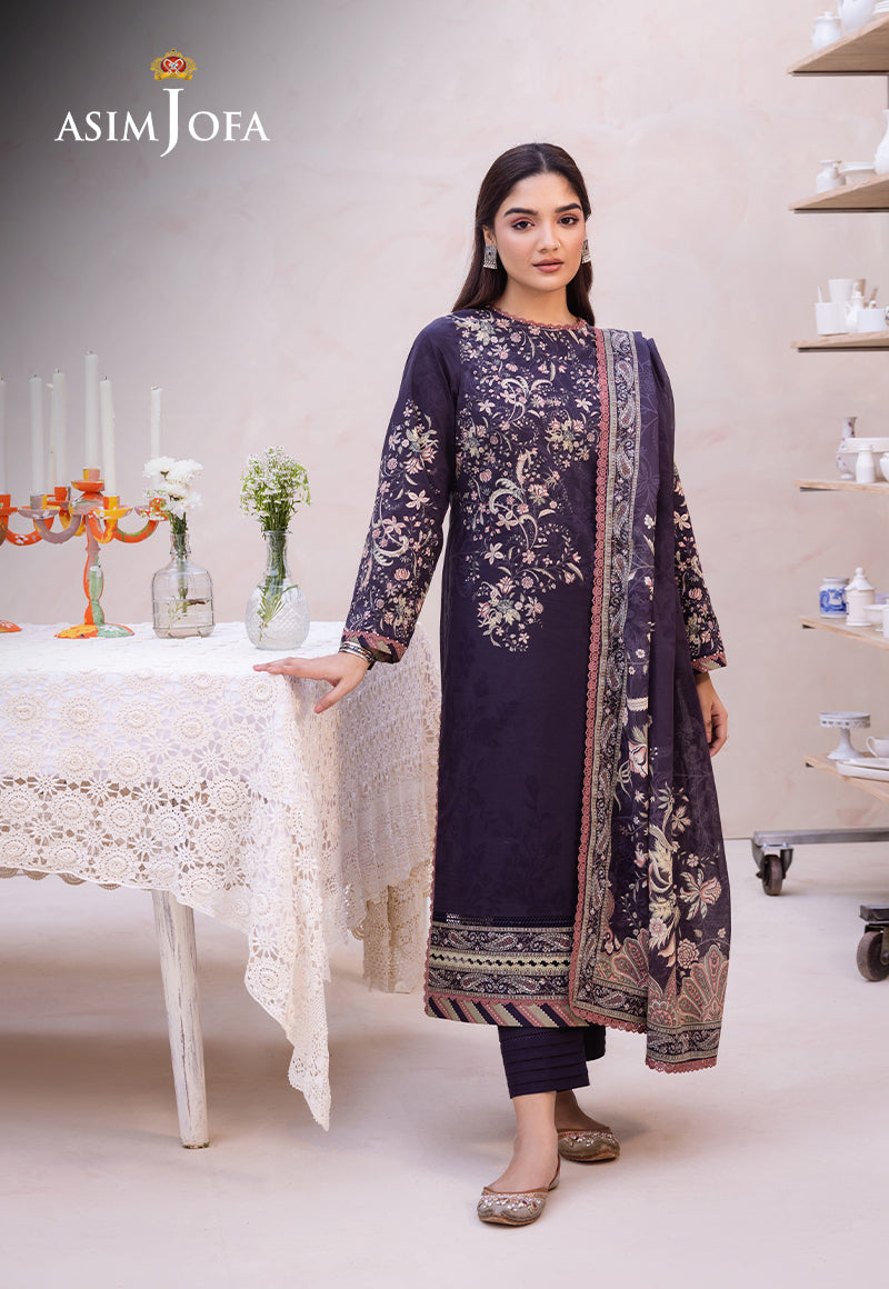 AJUB-08 PRINTED LAWN 3 PCS