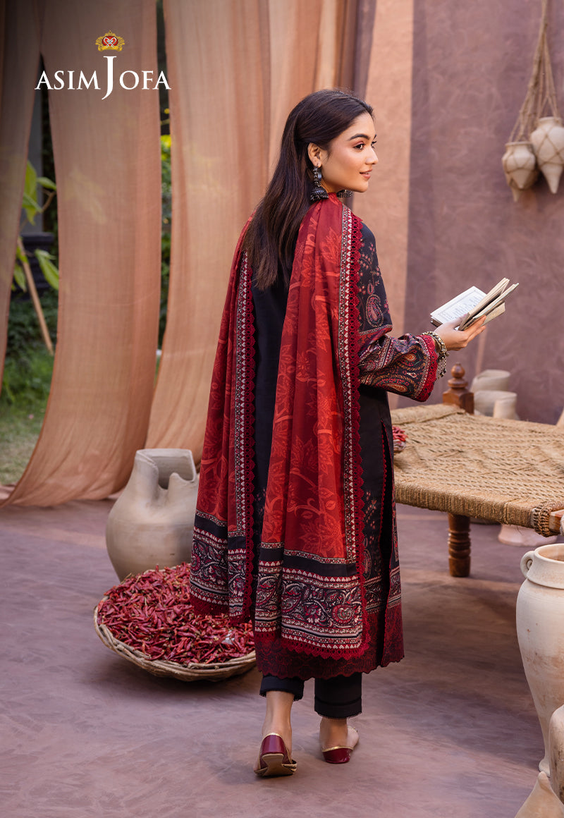 AJUB-12 PRINTED LAWN 3 PCS
