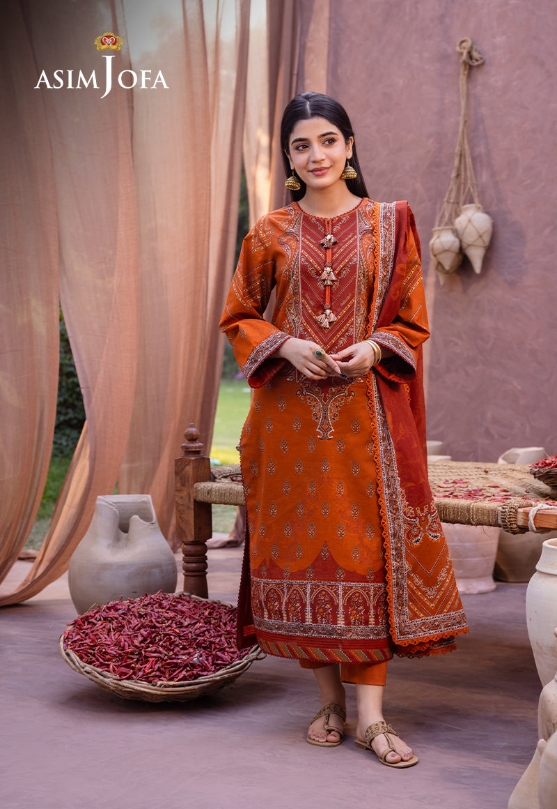 AJUB-07 PRINTED LAWN 3 PCS
