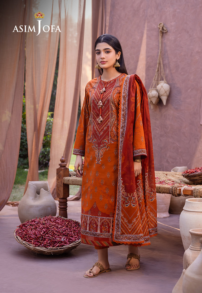 AJUB-07 PRINTED LAWN 3 PCS