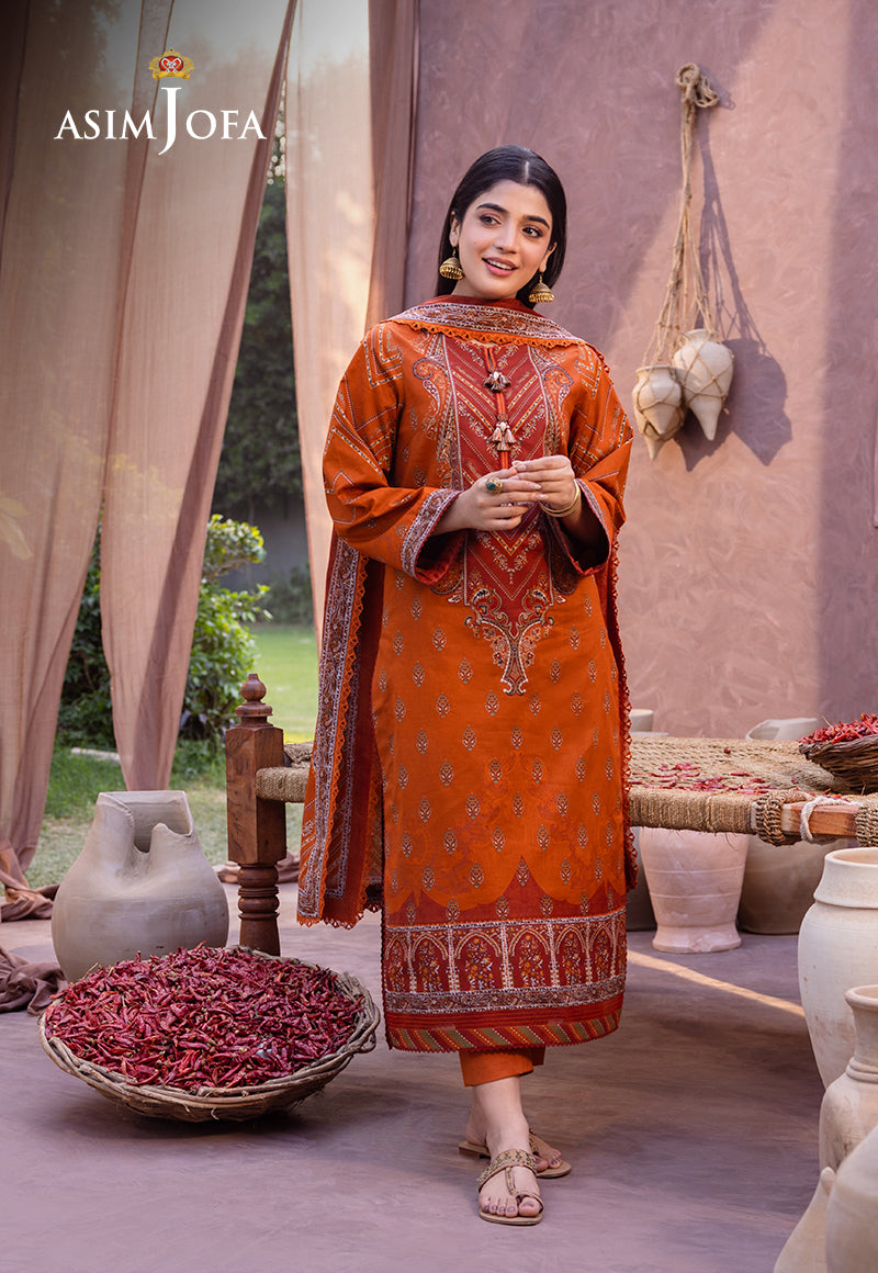 AJUB-07 PRINTED LAWN 3 PCS
