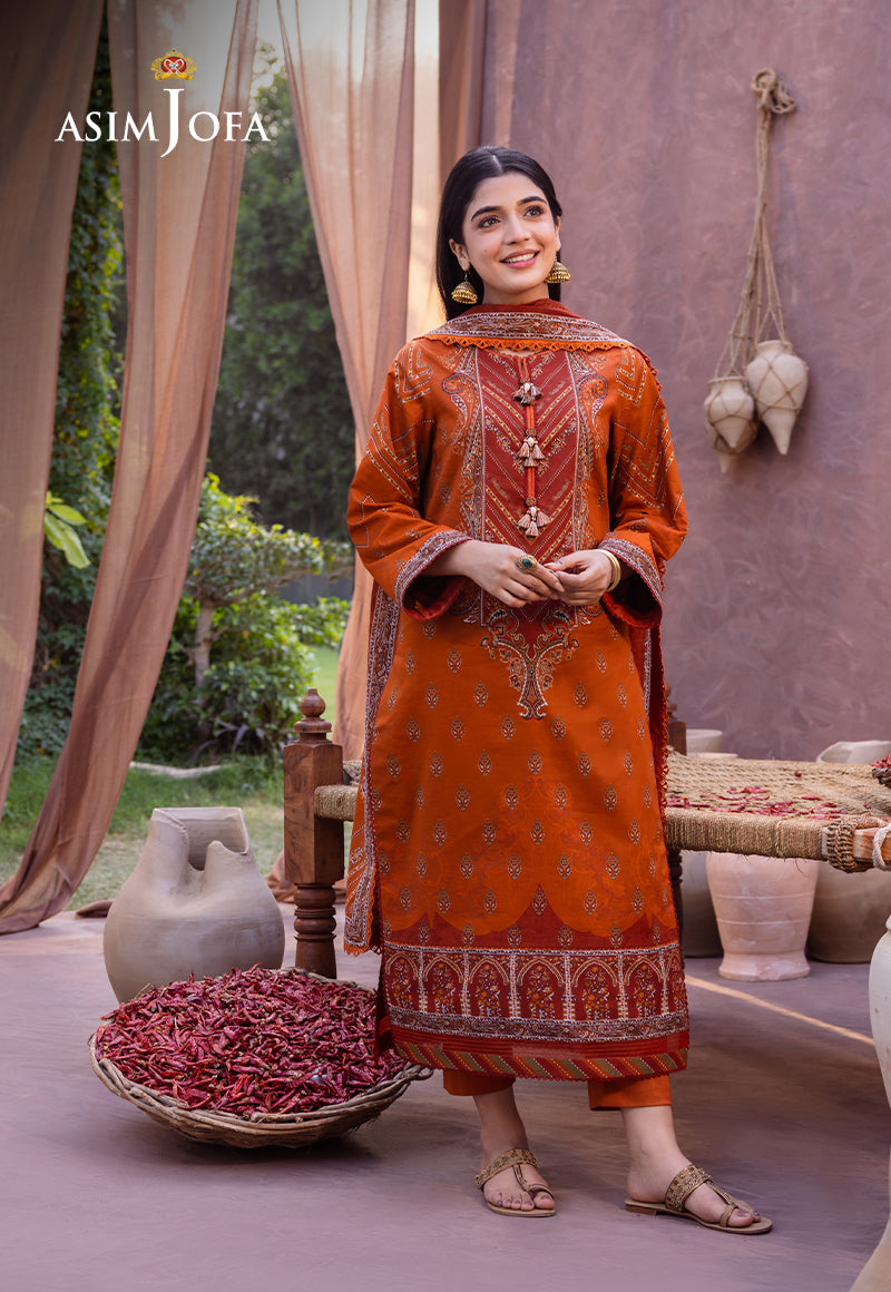 AJUB-07 PRINTED LAWN 3 PCS