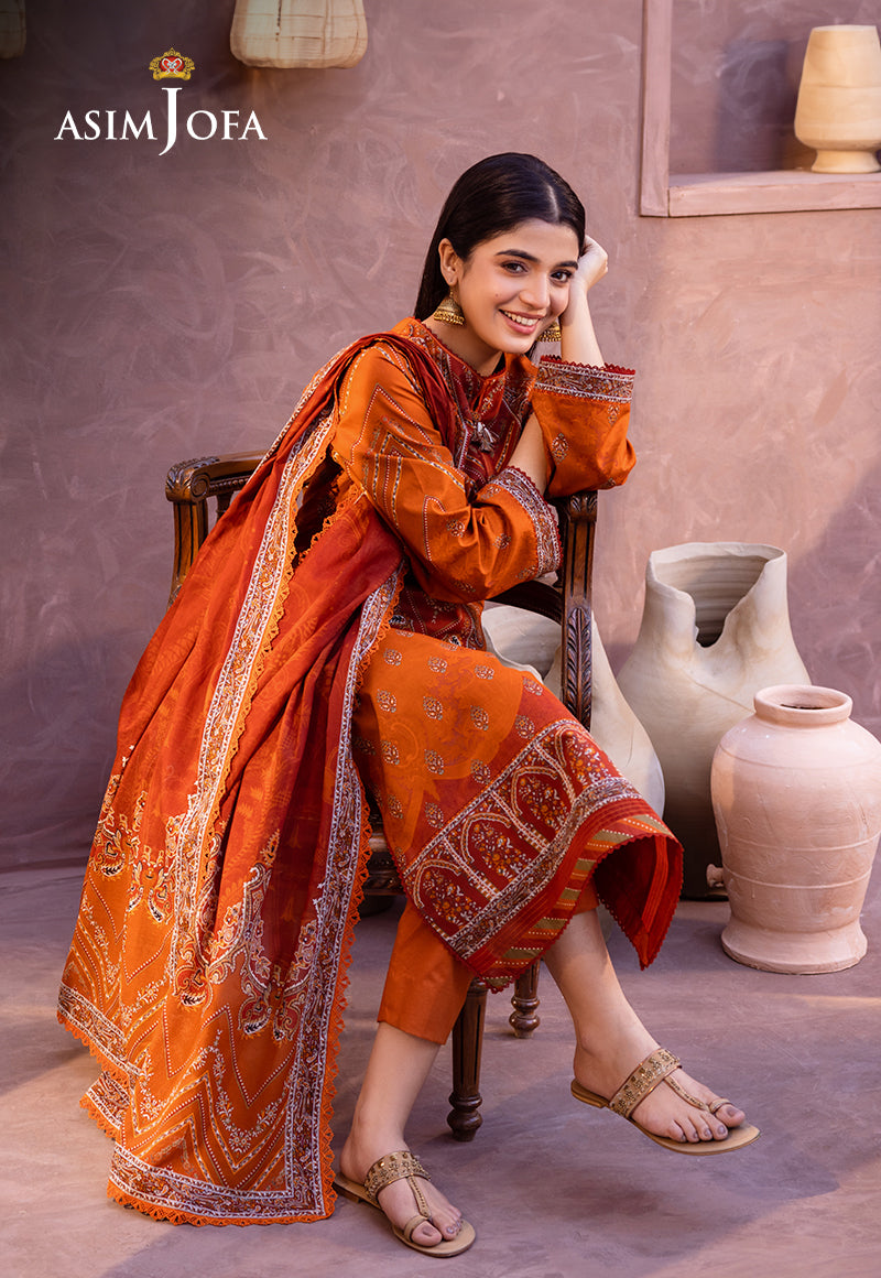 AJUB-07 PRINTED LAWN 3 PCS