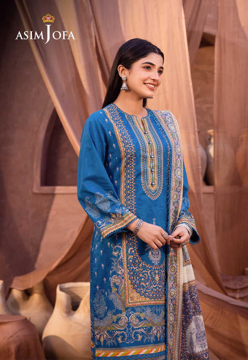 AJUB-16 PRINTED LAWN 3 PCS