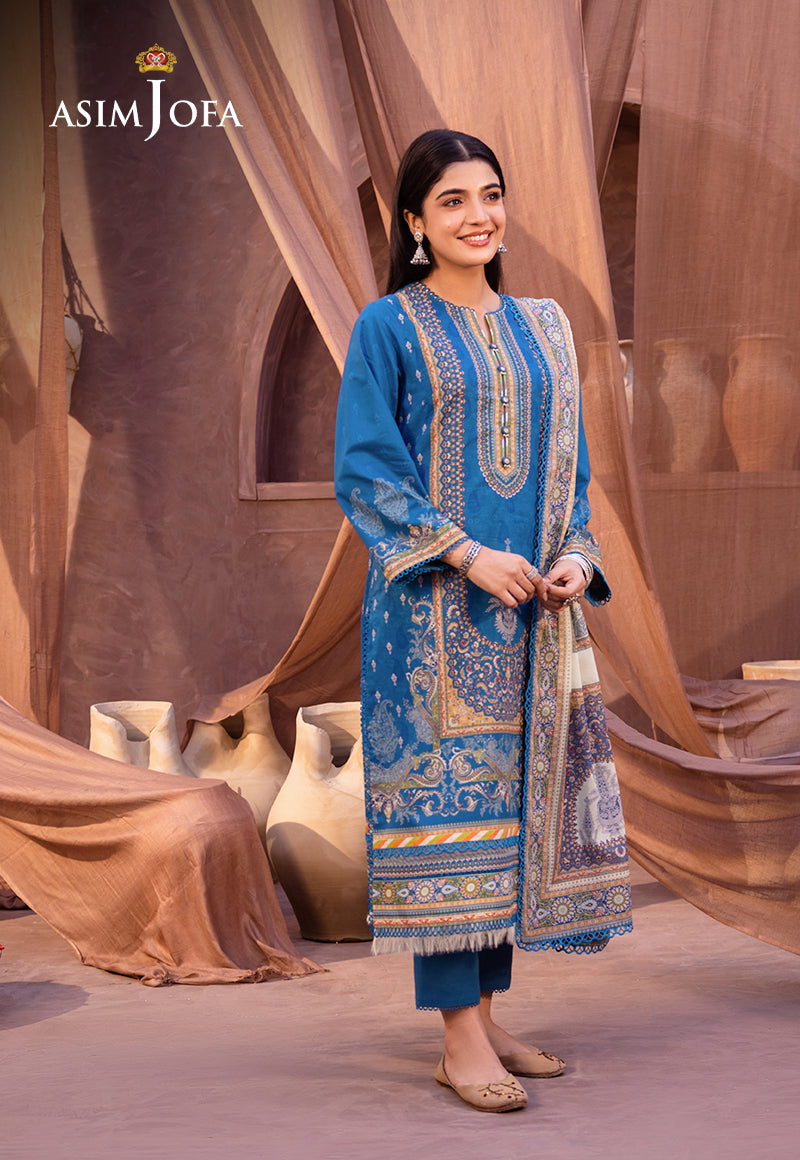 AJUB-16 PRINTED LAWN 3 PCS