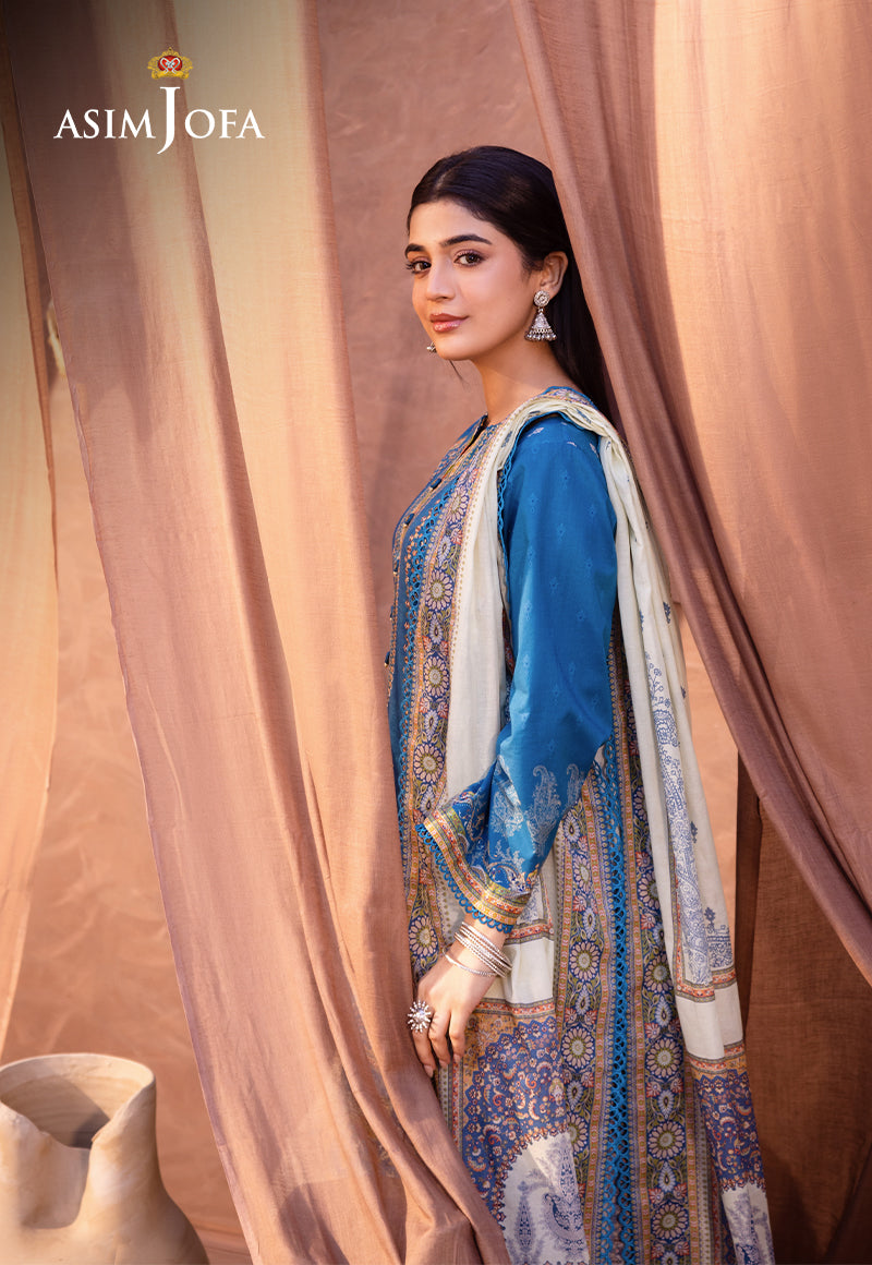 AJUB-16 PRINTED LAWN 3 PCS