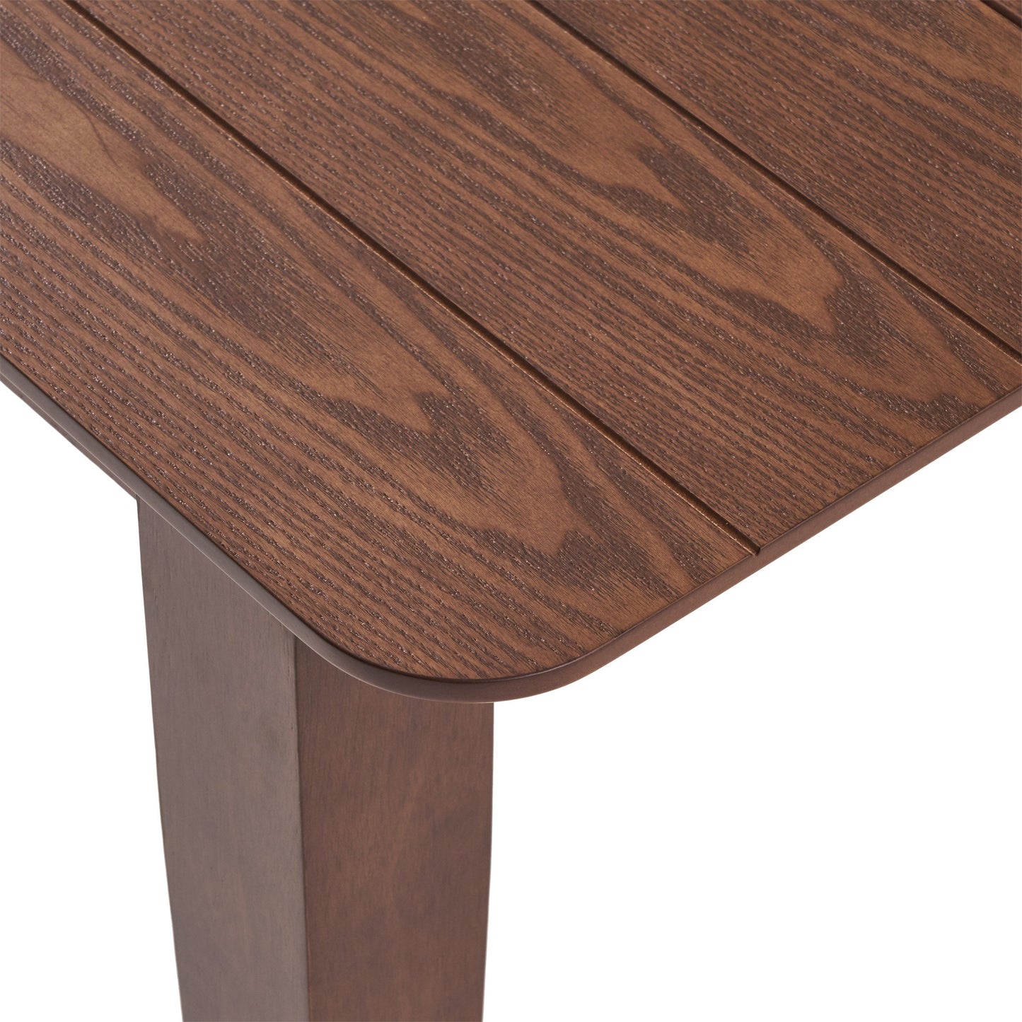 Solid Wood Dining Table with Square Legs