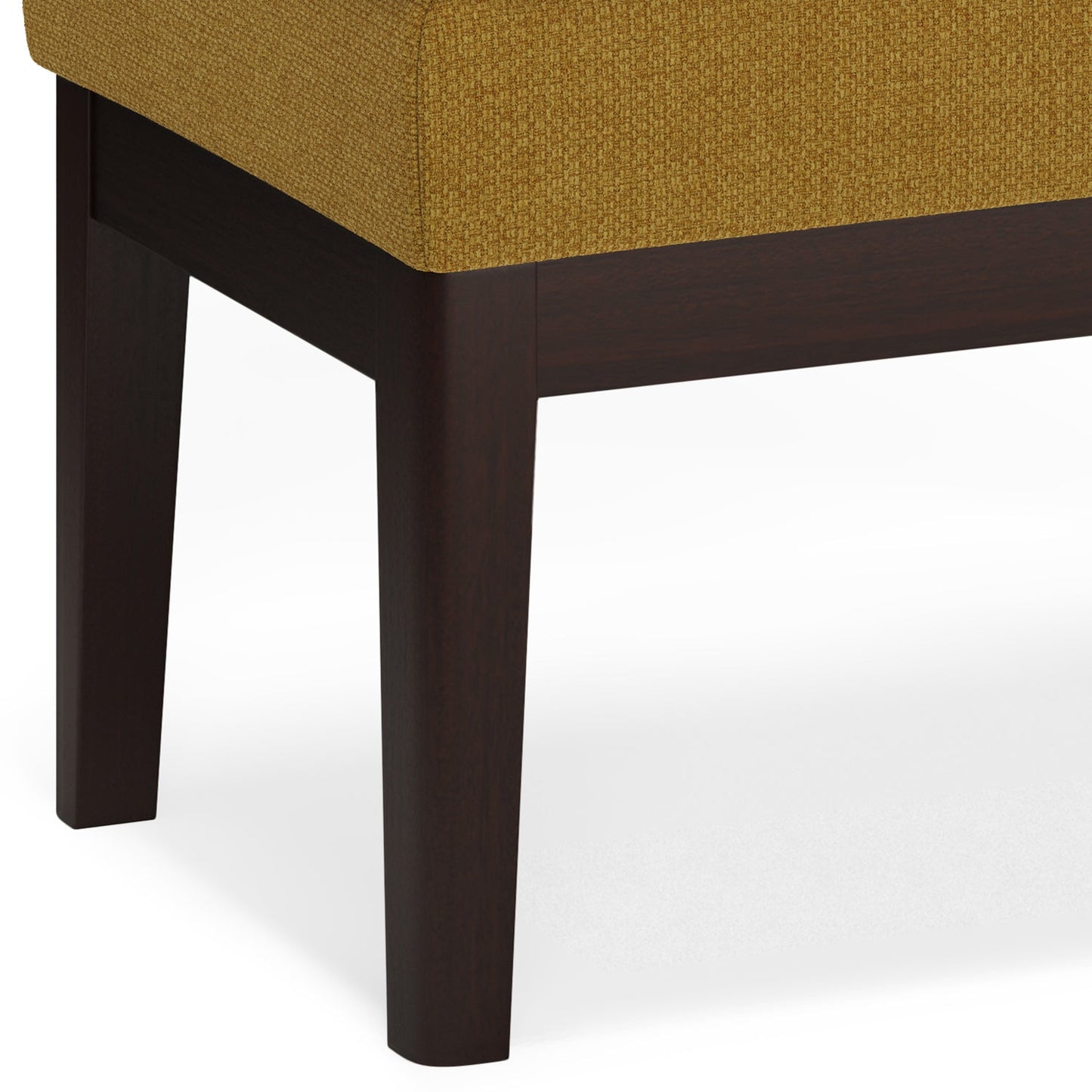 Veil 26.4" Ottoman Bench with Stitching Detail