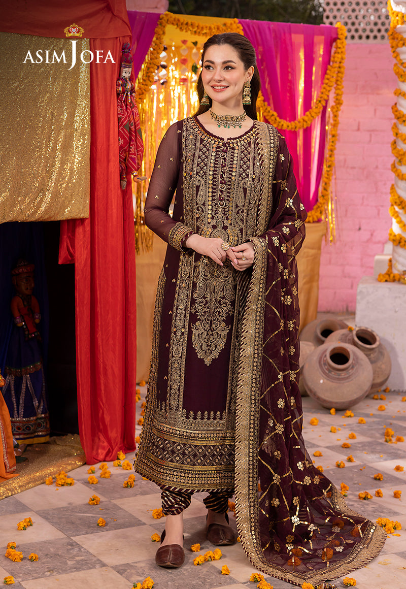 AJDAP-21 EMBROIDERED CHIFFON 3 PCS