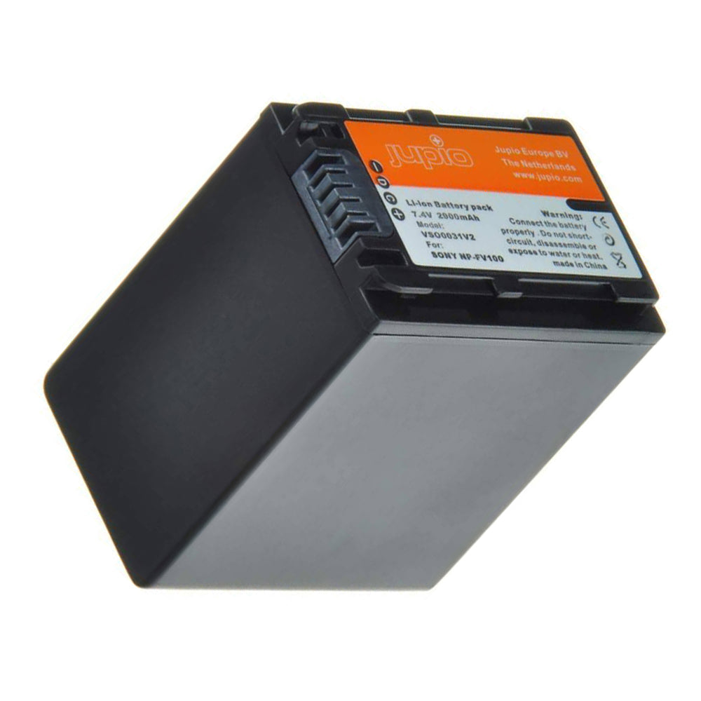 Jupio Li-Ion 7.4V 2900mAh Rechargeable Battery For Sony NP-FV100 Camera