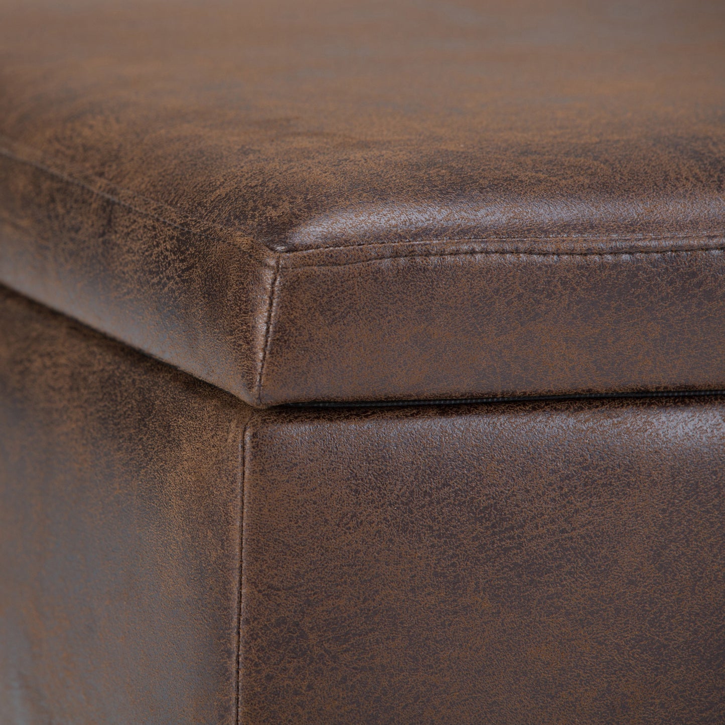 Untamed Upholstered Ottoman with Flip Top Storage and Wood Frame