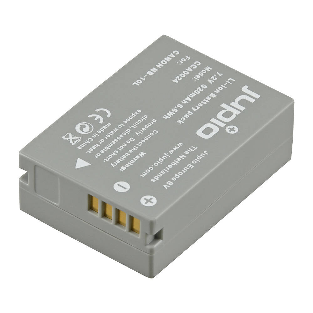 Jupio Li-Ion 7.2V 920mAh Rechargeable Battery For Canon NB-10L Camera