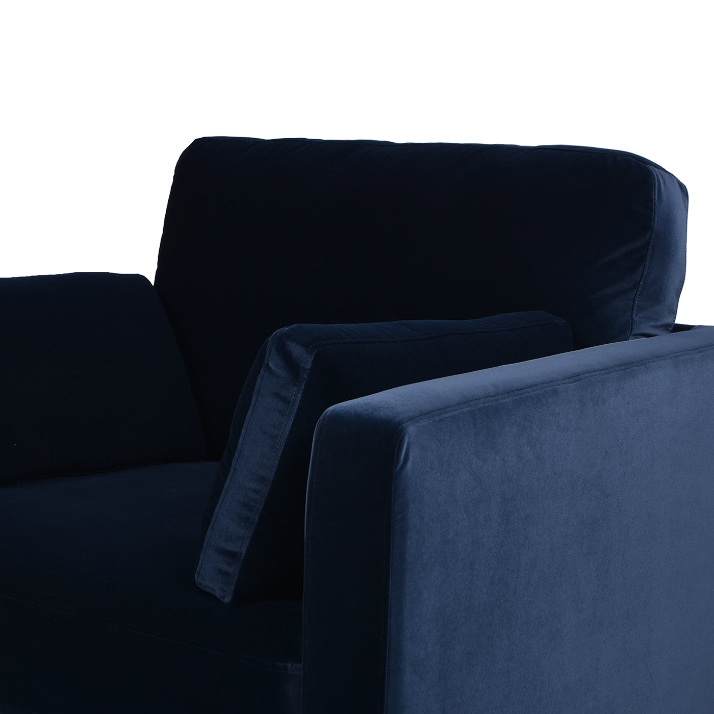 Contour Velvet Upholstered Accent Chair with Removable and Reversible Back