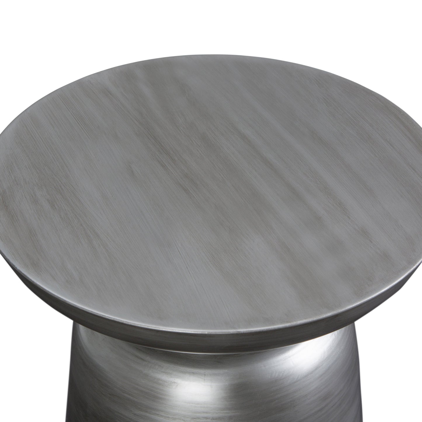 Solsticea Metal Accent Table with Round Top Design