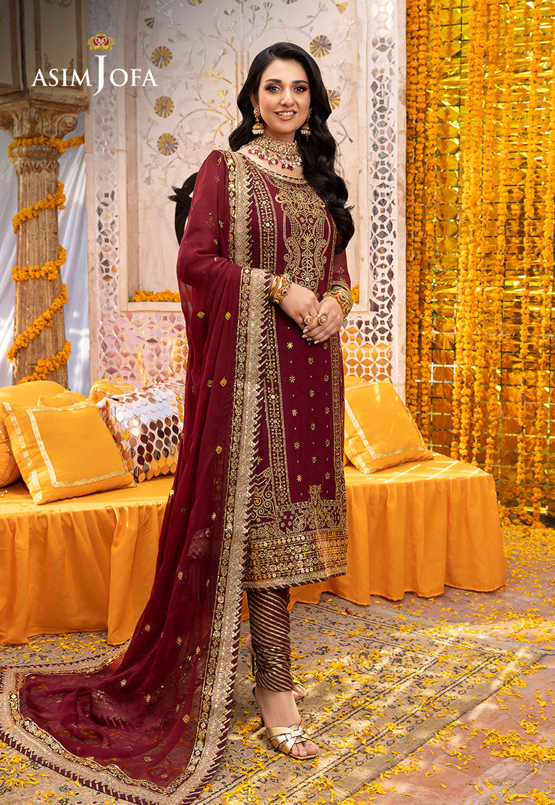 AJDAP-20 EMBROIDERED CHIFFON 3 PCS