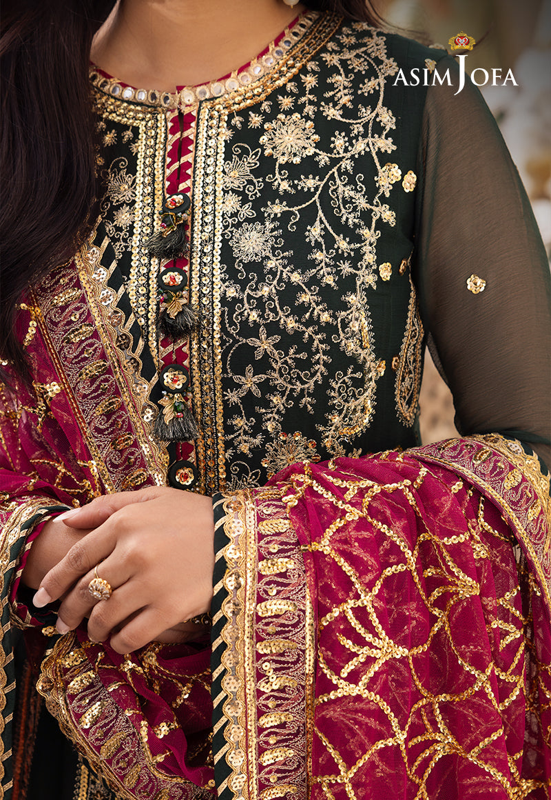 AJSHP-11 EMBROIDERED RAW SILK 3 PCS
